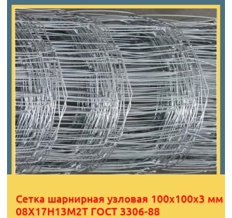 Сетка шарнирная узловая 100х100х3 мм 08Х17Н13М2Т ГОСТ 3306-88 в Баткене